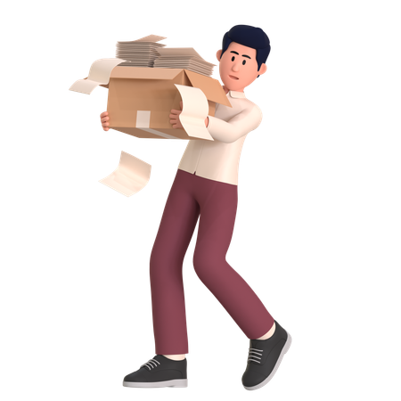 homme avec document surcharge 10386880 8704377